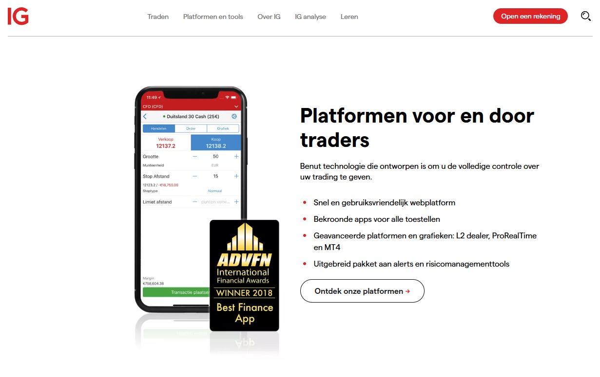 Ig markets regulated broker Ireland mobile trading app.