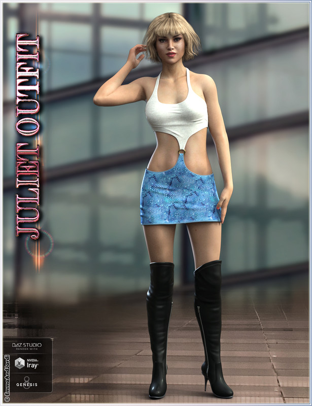 Juliet Outfit for Genesis 8 Female(s) Juliet Outfit for Genesis 8 Female(s)