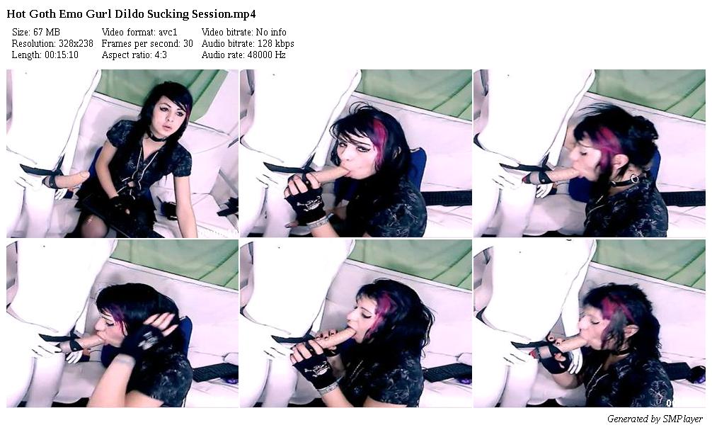 Hot Goth Emo Gurl Dildo Sucking Session_preview