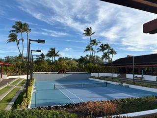 Mauna Lani Sports Club tennis courts on the Kohala Coast