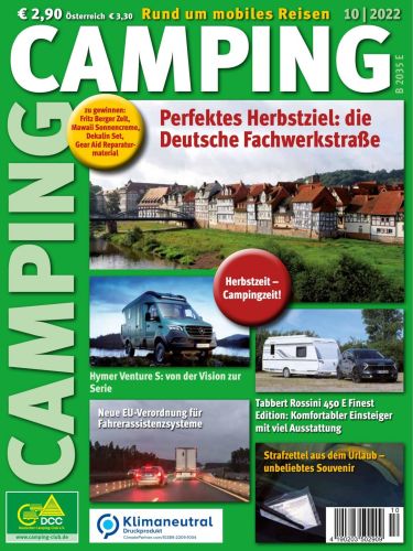 Cover: Camping Magazin Oktober No 10 2022