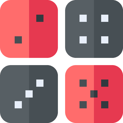 dice Black Red
