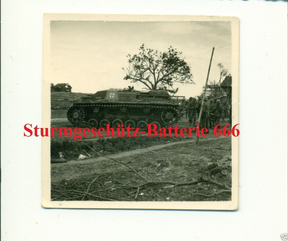FOTO - STURMGESCHÜTZ-BATTERIE 666 - STURMGESCHÜT