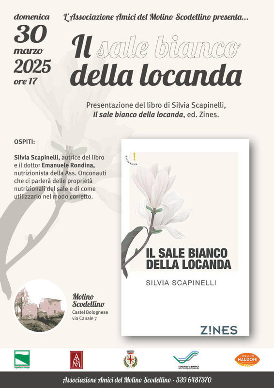 Il Sale Bianco della Locanda: Domenica 30 marzo presentazione del libro di Silvia Scapinelli