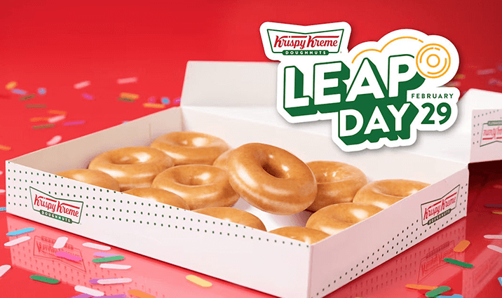 Leap into Savings: FREE Dozen Doughnuts at Krispy Kreme on February 29th! Leap into Savings: FREE Dozen Doughnuts at Krispy Kreme on February 29th!