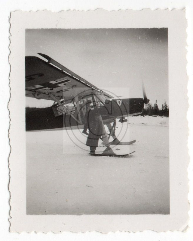 Norwegen Kirkenes Gebirgsjäger 1941 Flugzeug Fie