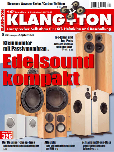 Cover: Klang und Ton Magazin No 05 August-September 2023