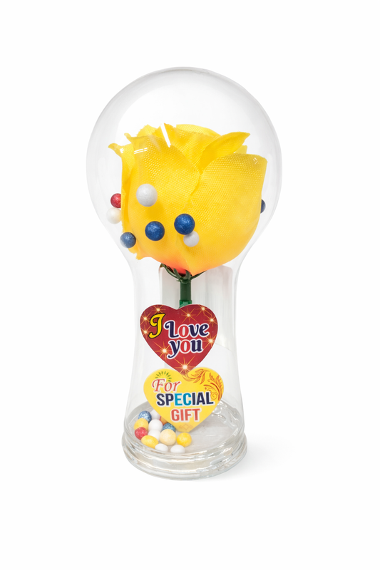 Romantic Rose Light Bulb Dome Gift Lamp