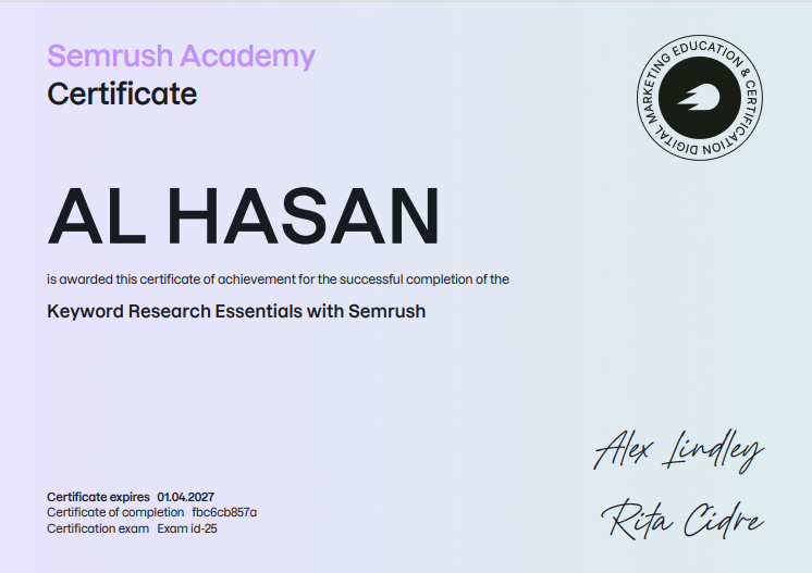 Certification 2