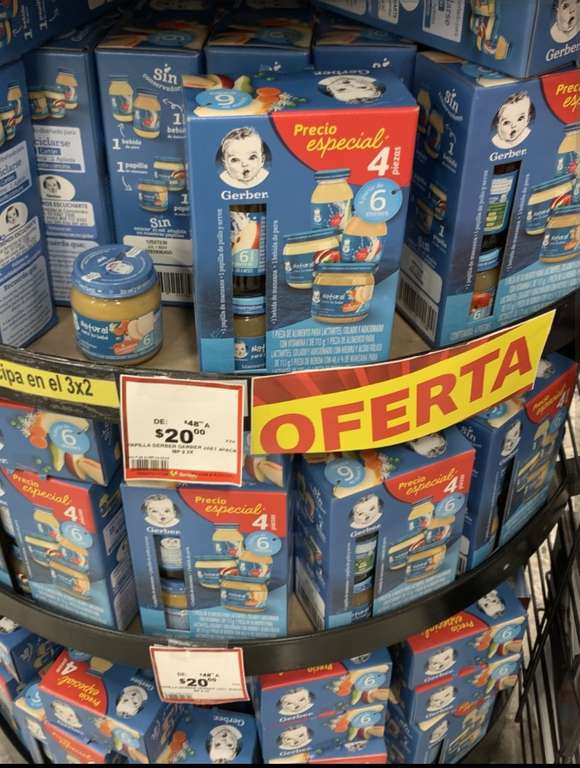 Soriana: Paquete Gerber 2da Etapa 4 frascos 
