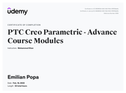 PTC Creo Parametric - Advance Course Module English