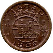 MACAO 門 澳 - 5 Avos 1952 Macao-1-5-Avos-1952-Anv