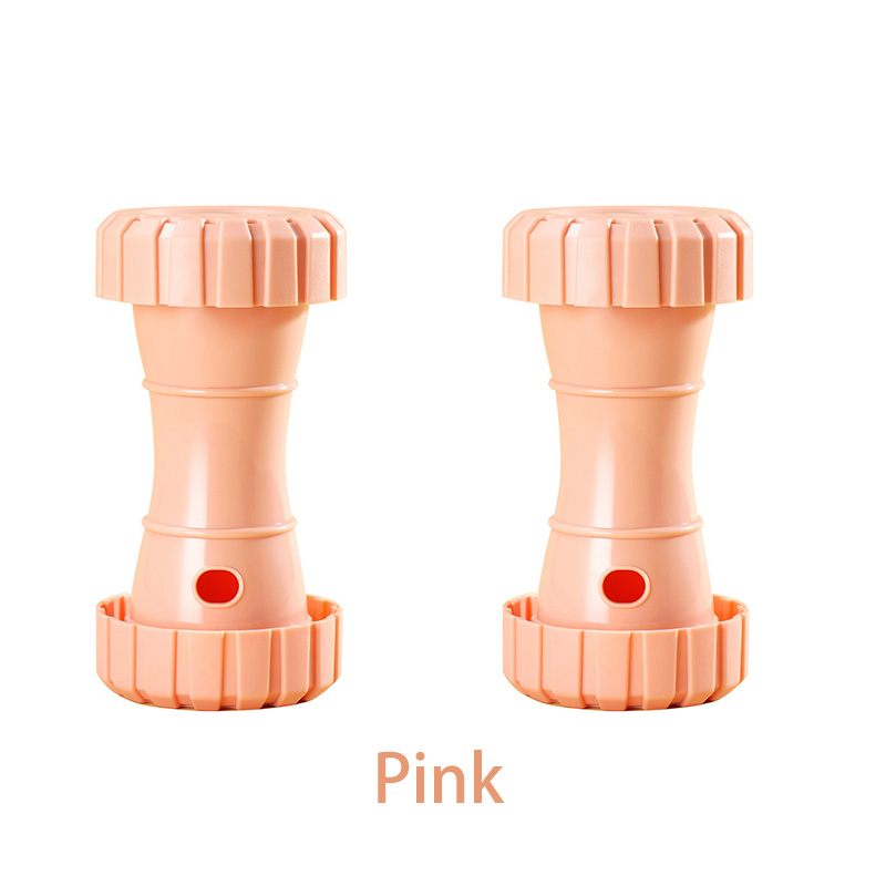 2 Pack(Pink): Cat and Dog Treat Dispenser Toy – Interactive, Durable, Bite-Resistant Slow-Feeder, Dumbbell and Tire-Shaped Pet Toy