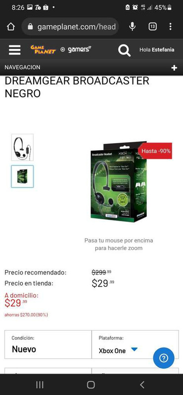 Game Planet: Headset para control xbox