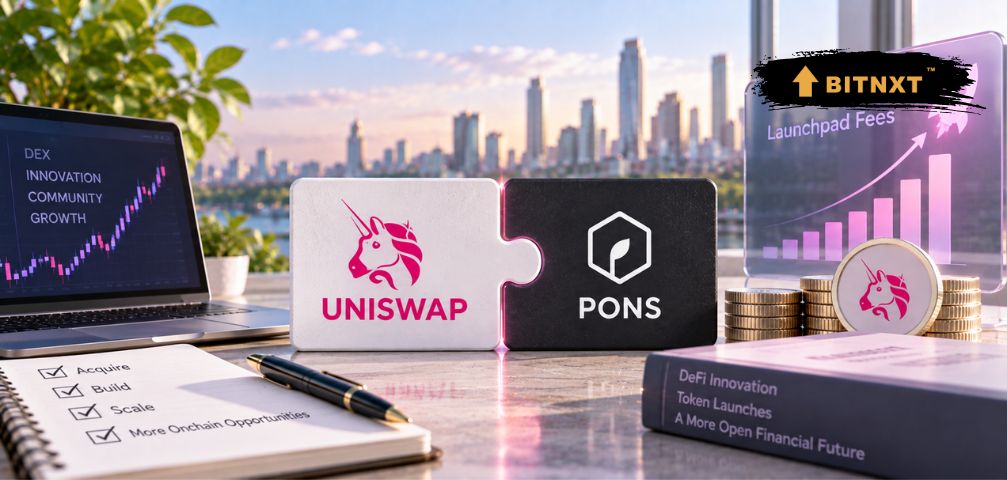 Uniswap Labs acquires PONS as crypto launchpad fees and DeFi activity surge.