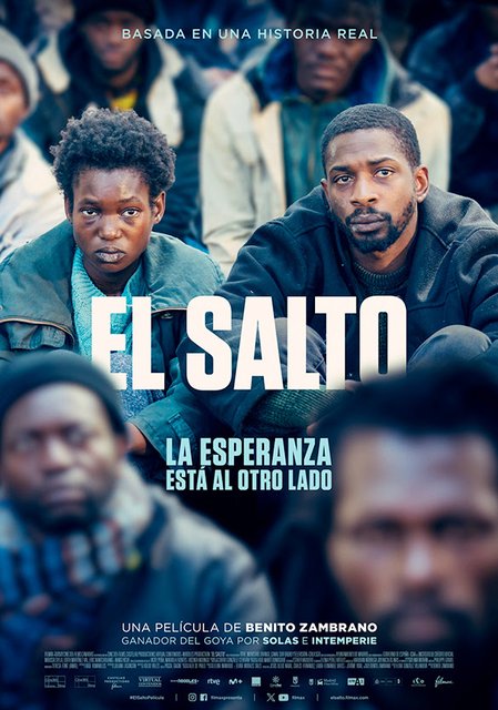 PÓSTER DE LA PELÍCULA “EL SALTO”, DIRIGIDA POR BENITO ZAMBRANO Y PROTAGONIZADA POR MOUSSA SYLLA Y EDITH MARTÍNEZ-VAL