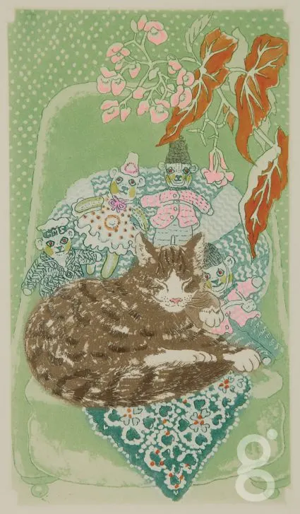 9-galleryonline-sheila-horton-comfortable-cat