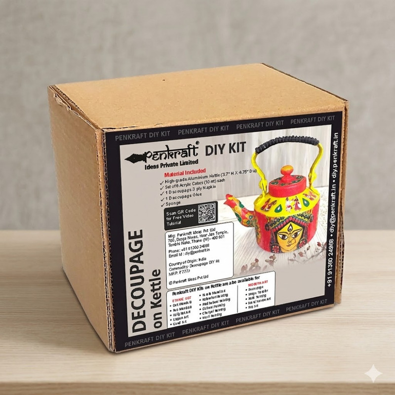 Decoupage Art on Kettle DIY Kit