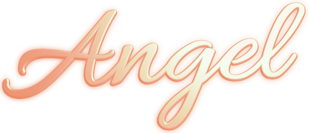 Angel Text Gold