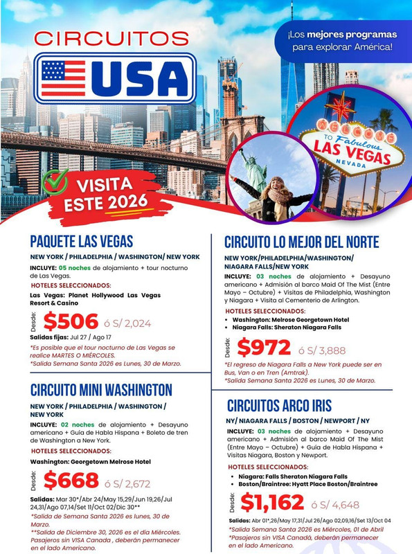Circuitos Turísticos por USA