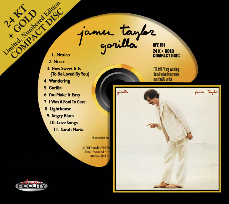 James Taylor - Gorilla [24KT Gold, Limited Ed.] (2013) (1975) .FLAC