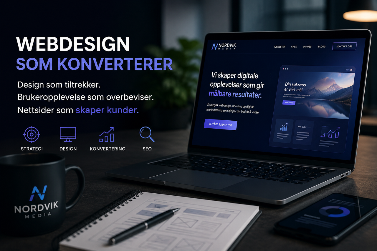 Designer som jobber med webdesign og brukeropplevelse på skjerm