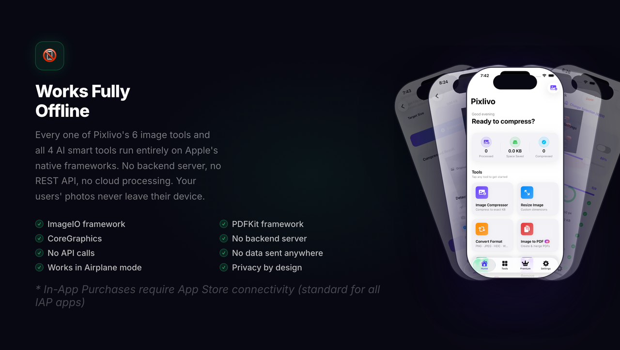 Pixlivo Offline Privacy