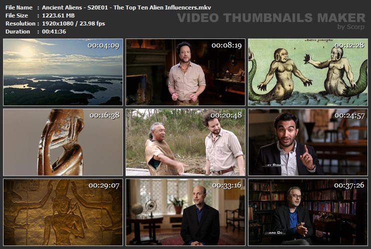 Ancient Aliens - S20E01 - The Top Ten Alien Influencers.mkv
