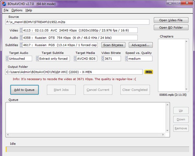 BDtoAVCHD 2.8.5 Portable
