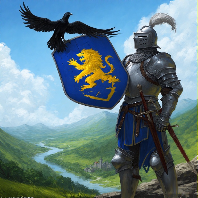 A-medieval-knight-in-shining-a-9