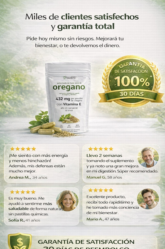 Testimonnos De Capsulas De Oregano
