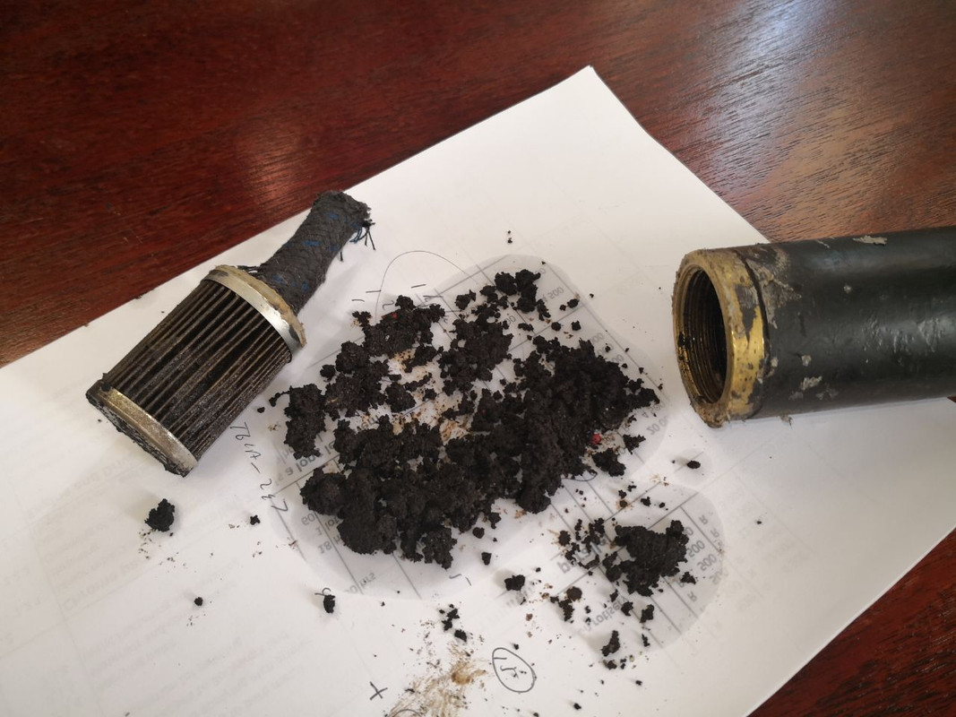 9 May 2018 - gunk from fuel tank