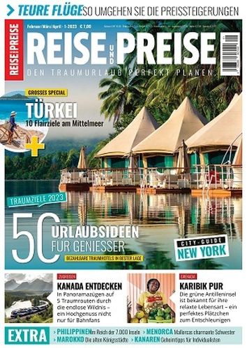Cover: Reise und Preise Magazin No 01 Februar-April 2023