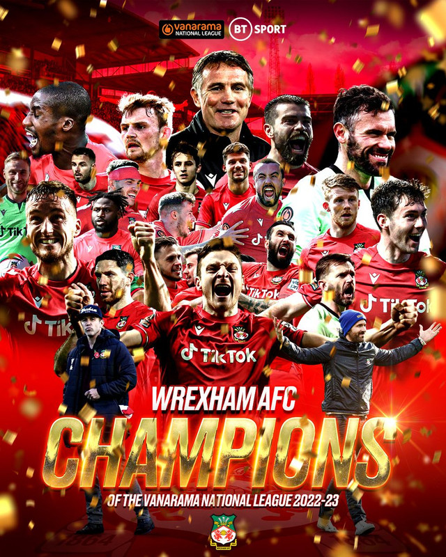 Wrexham vence mais uma e sobe para a divisão profissional após 15 anos