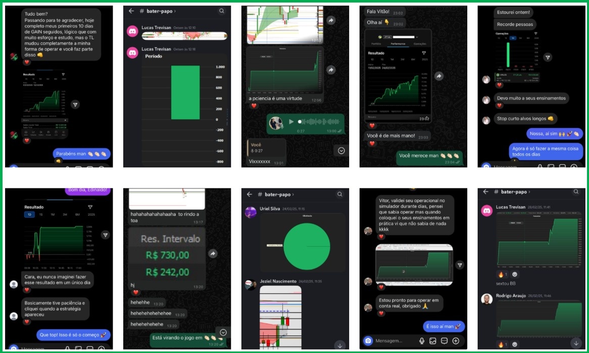 Resultados Trade em Foco