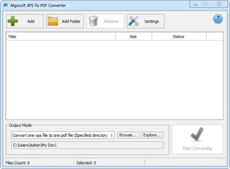 Mgosoft XPS To PDF Converter 12.0.7