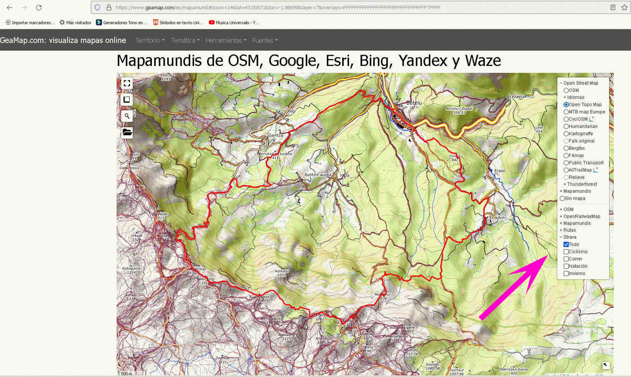 Geamap Strava GPX