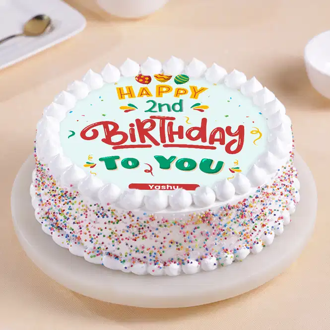 cheerful second birthday cake 749