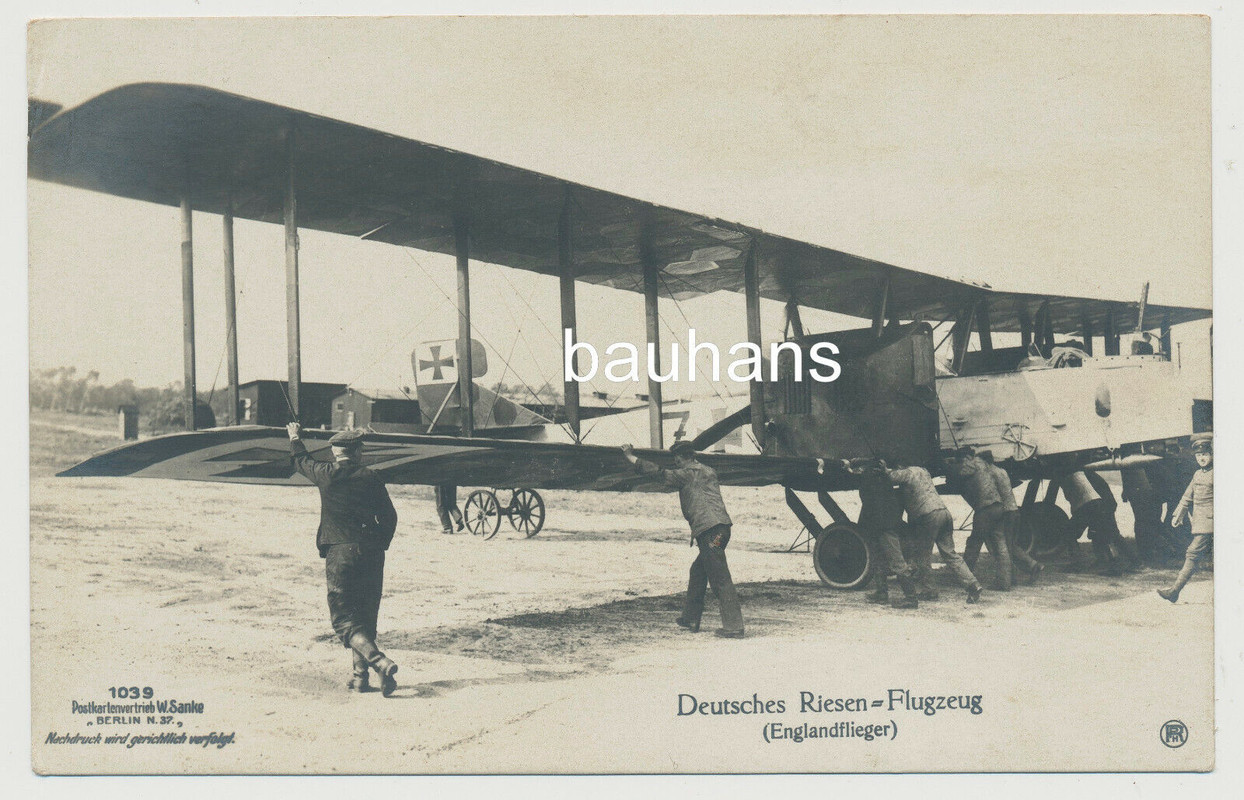 AK Deutsches Riesenflugzeug (Englandflieger) Sanke 1039 (2919x)
