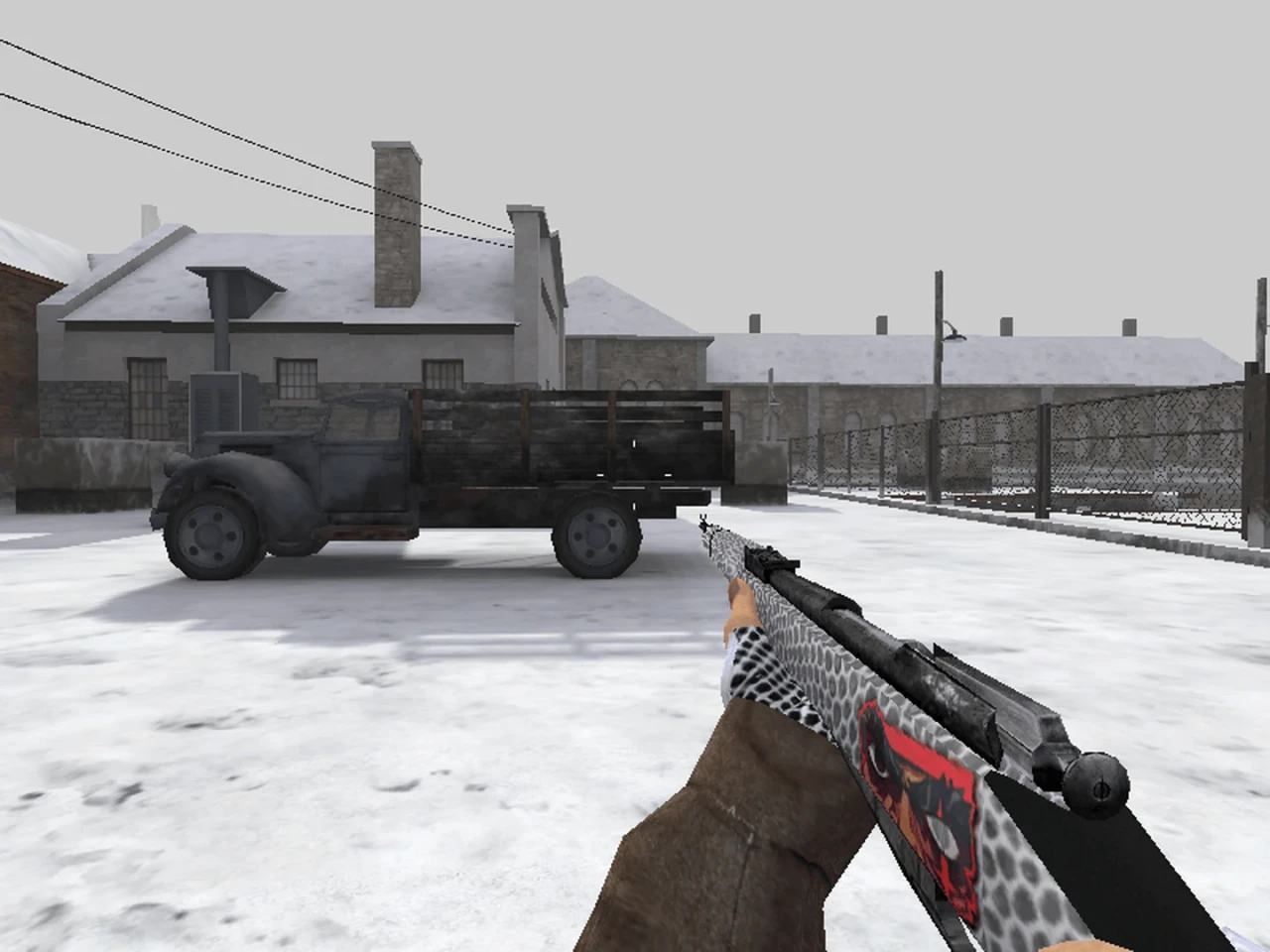 Portada del mod Mosin Nagant estilo CSGO blanco