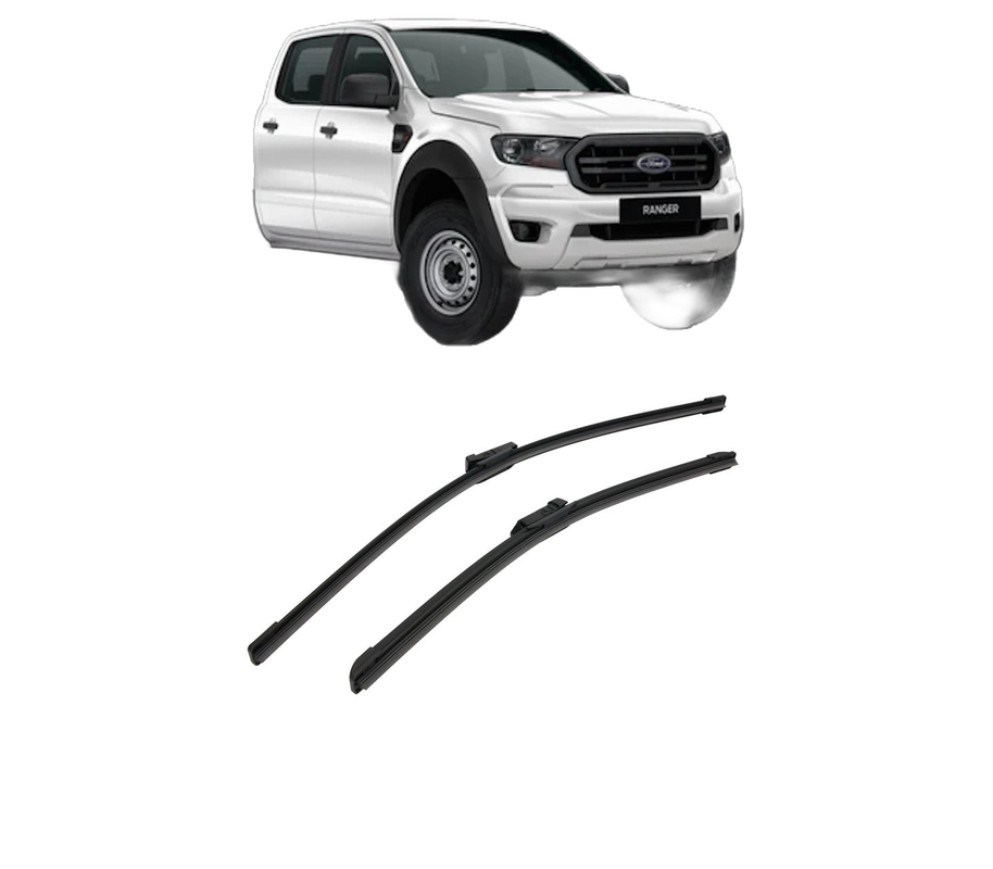 Set stergatoare auto FORD RANGER Crew Cab Pickup din 2022-2023, pentru parbriz auto, 2 bucati, Bosch Aerotwin, din cauciuc siliconat rezistent, 4 Stickere Auto FORD