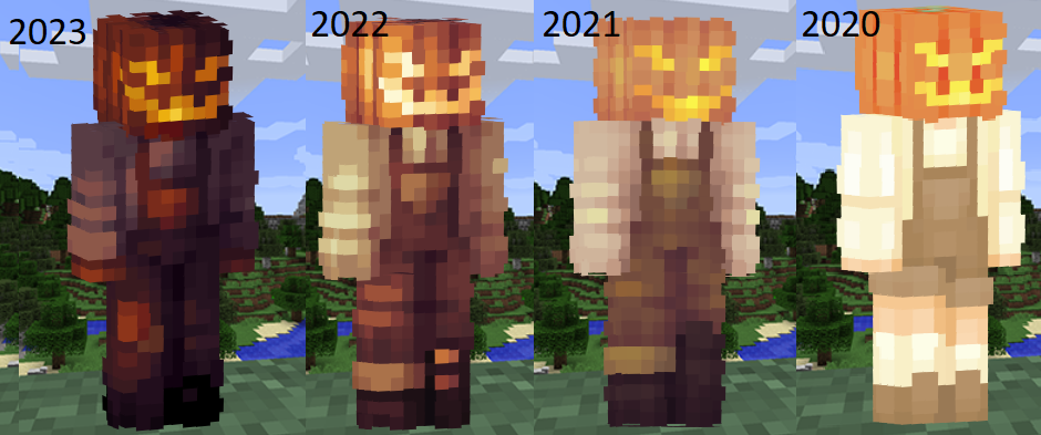 Pumpkin Head Minecraft Skin