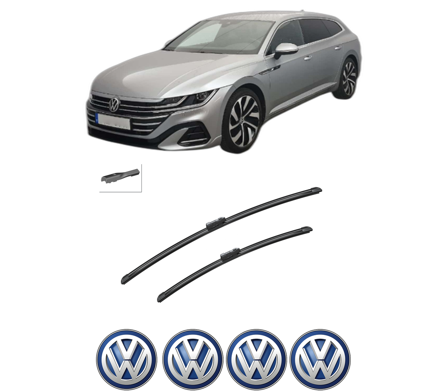 Set stergatoare auto Volkswagen ARTEON SHOOTING BRAKE (3H9) din 2020-2024, pentru parbriz auto, 2 bucati, Bosch Aerotwin, din cauciuc siliconat rezistent, 4 Stickere Auto Volkswagen