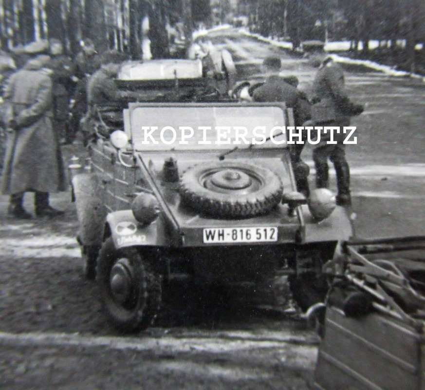 Altes Foto VW Kübelwagen Typ 82.