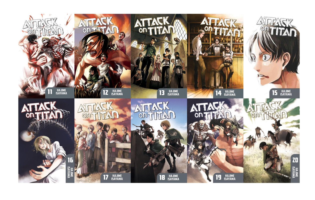 Kit Ataque Dos Titãs - Shingeki no Kyojin - Vol. 11-20 Mangá: Panini em  Promoção na Americanas