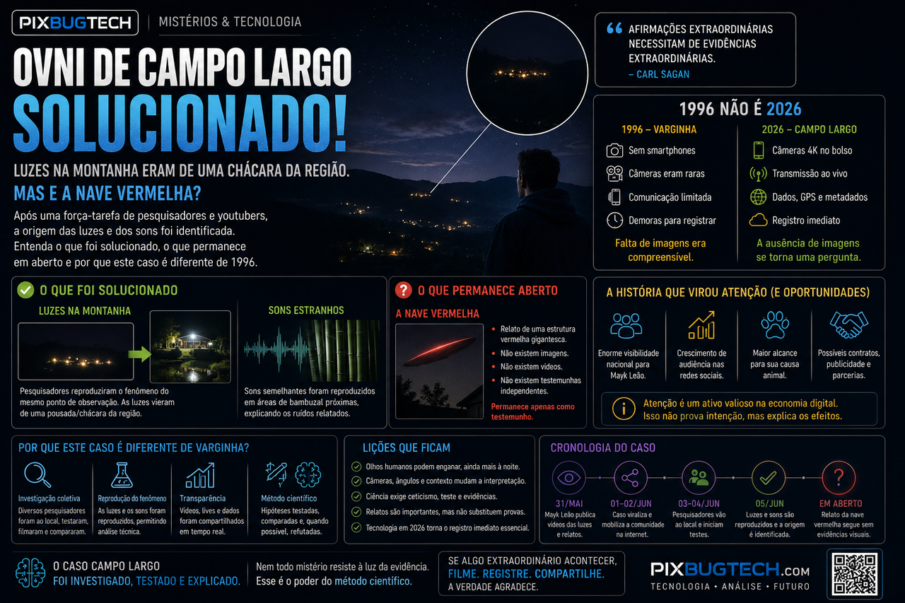 OVNI de Campo Largo foi solucionado? A resposta pode ser mais complicada do que parece.
