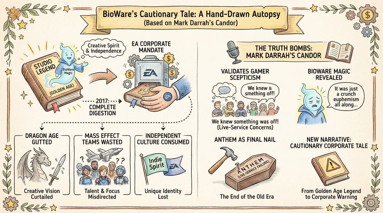 Corporate executives meeting representing EA BioWare takeover