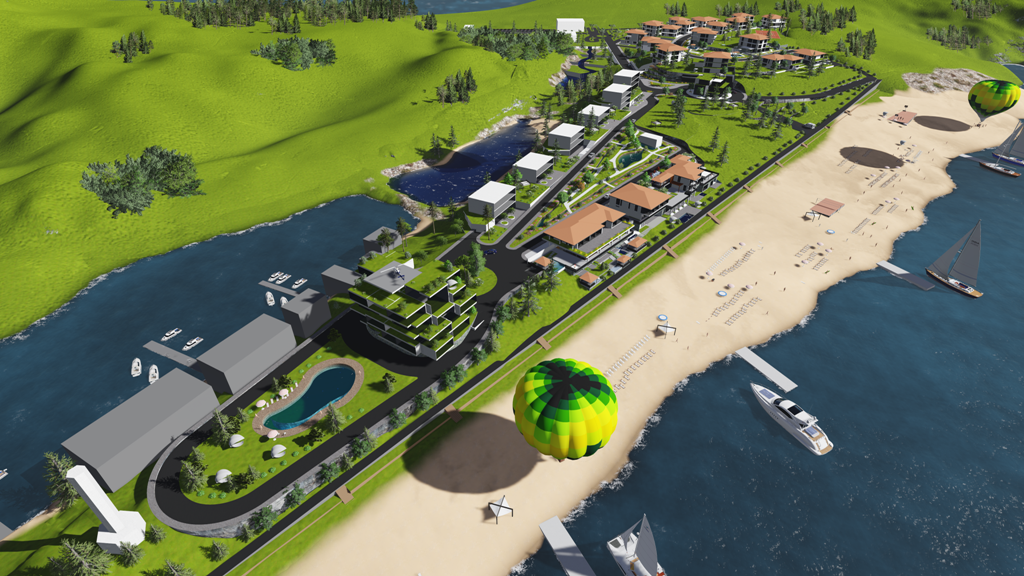 Architectural design of a modern building