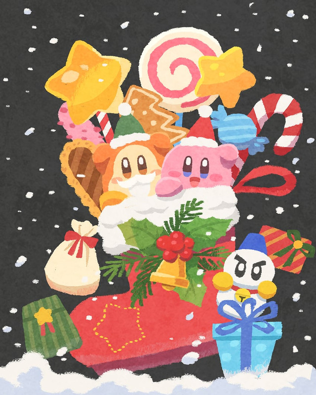 kirby-waddle-dee-and-chilly-kirby-drawn-