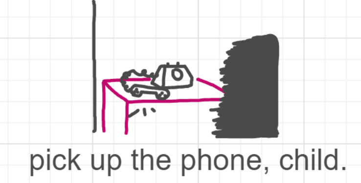 A panel from A Murder On The, episode six of the Board Boards object show by Furretwalk/WalkingFurret.